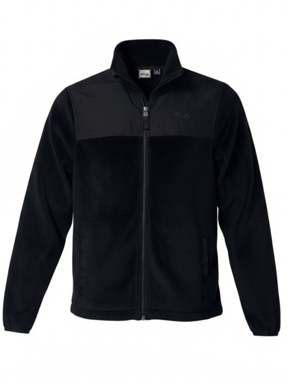 FILA SPORT Women's Black Full-Zip Sherpa Jacket - Picture 2 of 10